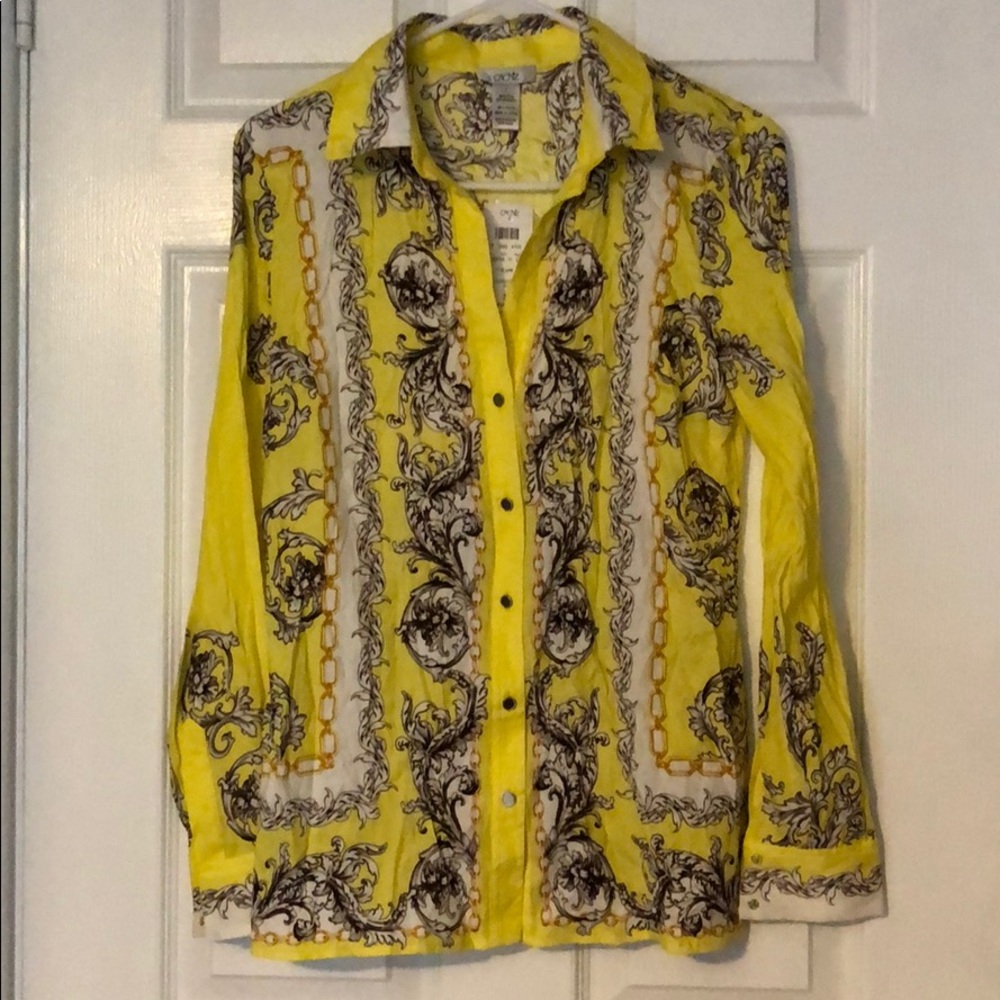 Silk Scarf Print Blouse